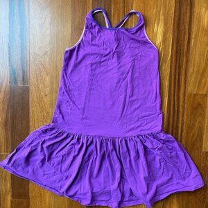 Like NEW Lands End Sz 14 Purple Sun dress with string racer back